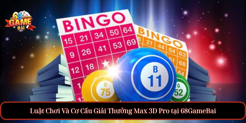 Luật Chơi Và Cơ Cấu Giải Thưởng Max 3D Pro tại 68GameBai